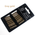 24Pcs Gray gold