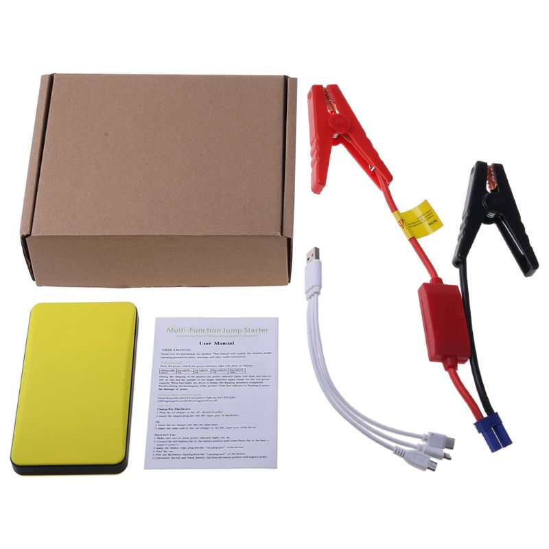 12V 20000mAh Multi-Function Car Jump Starter Power Bank Emergency Charger Booster Battery