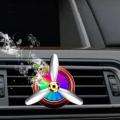 Car Air Freshener Car Air Outlet Air Conditioning Vent Perfume with LED Lights Vehicle Fan Car Decoration car accessories