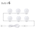 6 Bulbs White