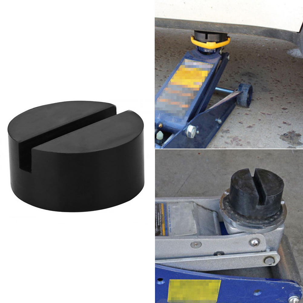 Car Disk Block Pad Jacking DIY Jack Rail Floor Slotted Rubber Frame SUV Protector Hydraulic