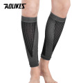 AOLIKES 1 Pair Gym Sport Football Shin Guard Protector Soccer Anti-crash Leg Calf Sleeve Compression Cycling Running Leg Warmers