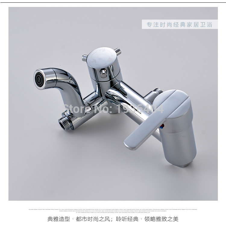 Bathroom Shower Mixer In Wall Shower Faucet Hot and Cold Mixing Valve Chrome Polish Bathroom Shower Set CS1003