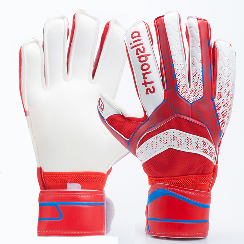 Professional Football Goalie Gloves Latex Size5 6 7 8 9 10 Adult Soccer Goalkeeper Gloves Finger Protector With finger glove