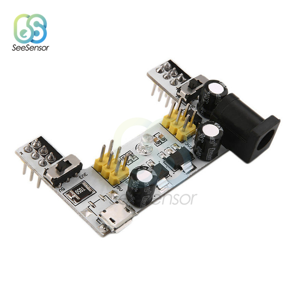 MB102 White Breadboard Dedicated Power Supply Module Micro USB Interface 2-way 5V/3.3V for arduino