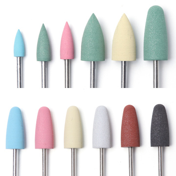 6pc/pack Ceramic Nail Drill Bits Electric Manicure Milling Machine Burr Cutter Tips Nail File Set Manicure Accessories Tool SAJG