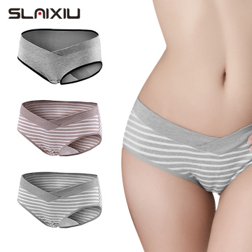 3 Pcs/Lot Cotton Pregnant Women Underwear U-Shaped Low Waist Maternity Women Short Panties Pregnancy Women Briefs Clothing