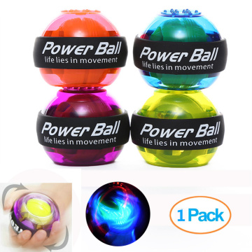 LED Wrist Trainer Ball Gyroscope Power Ball Forearm Force Strength Exercise Ball Training Sports Fitness Home Gym Equipment