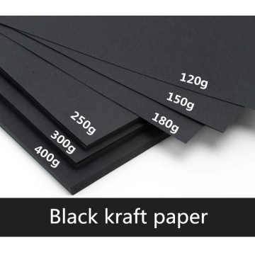 50pcs/lot A3 A4 A5 Black Kraft Paper DIY Card Making 120g 150g 180g 250g 300g 400g Craft Paper Thick Paperboard Cardboard