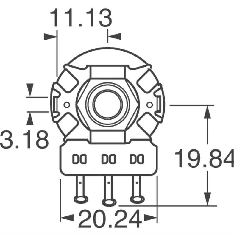 10k Ohm 1 Gang Linear Panel Mount Potentiometer