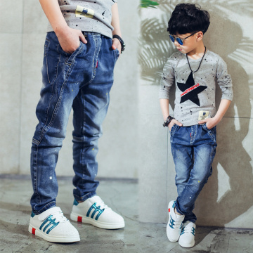 2020 children's clothing boys jeans spring and autumn splash-ink children pants