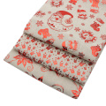 David accessories 50*145cm patchwork Christmas Red Foil Cotton and Linen Fabric Home Textile for Sewing ,c12337
