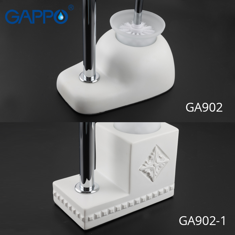 GAPPO Bath Hardware Sets white free standing bathroom toilet brush holders with paper holders toilet shelf bathroom accessories