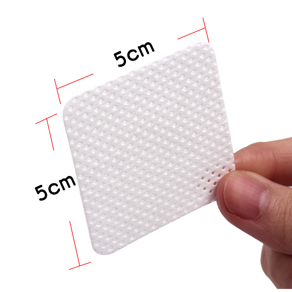 THINKSHOW 200Pcs/Box Paper Cotton Wipes Eyelash Glue Remover Wipe the Mouth of the Glue Bottle Prevent Clogging Glue Makeup Tool