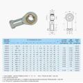 SI8T/K PHSA8 SI T/K Series 5mm/6mm/8mm/10mm/12mm/14mm Left/Right Hand Ball Joint Metric Threaded Rod End Bearing For rod