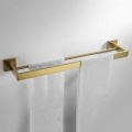 Gold Brushed Bathroom Accessories Hardware Set Towel Bar Rail Toilet Paper Holder Towel Rack Hook Soap Dish Toilet Brush