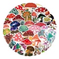 50pcs Waterproof Cartoon Stickers Cute Color Mushroom Sticker Skateboard Suitcase Guitar Children Graffiti Sticker Kids Toy