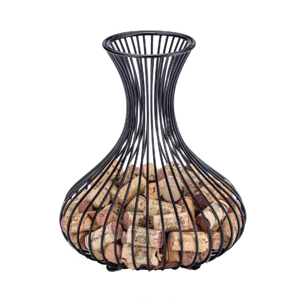 New Arrvials Decorative Metal Mesh Wine Cork Holder Basket Wine Stopper Placement Rack Storage Rack Furniture Bar