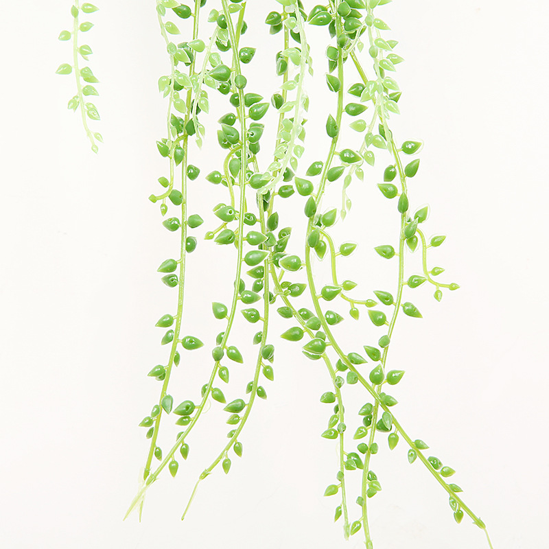 78-90cm Green Artificial Lover Tears Hanging Succulents Plants for Home Garden Decoration Wall Vine Rattan plantas artificiais