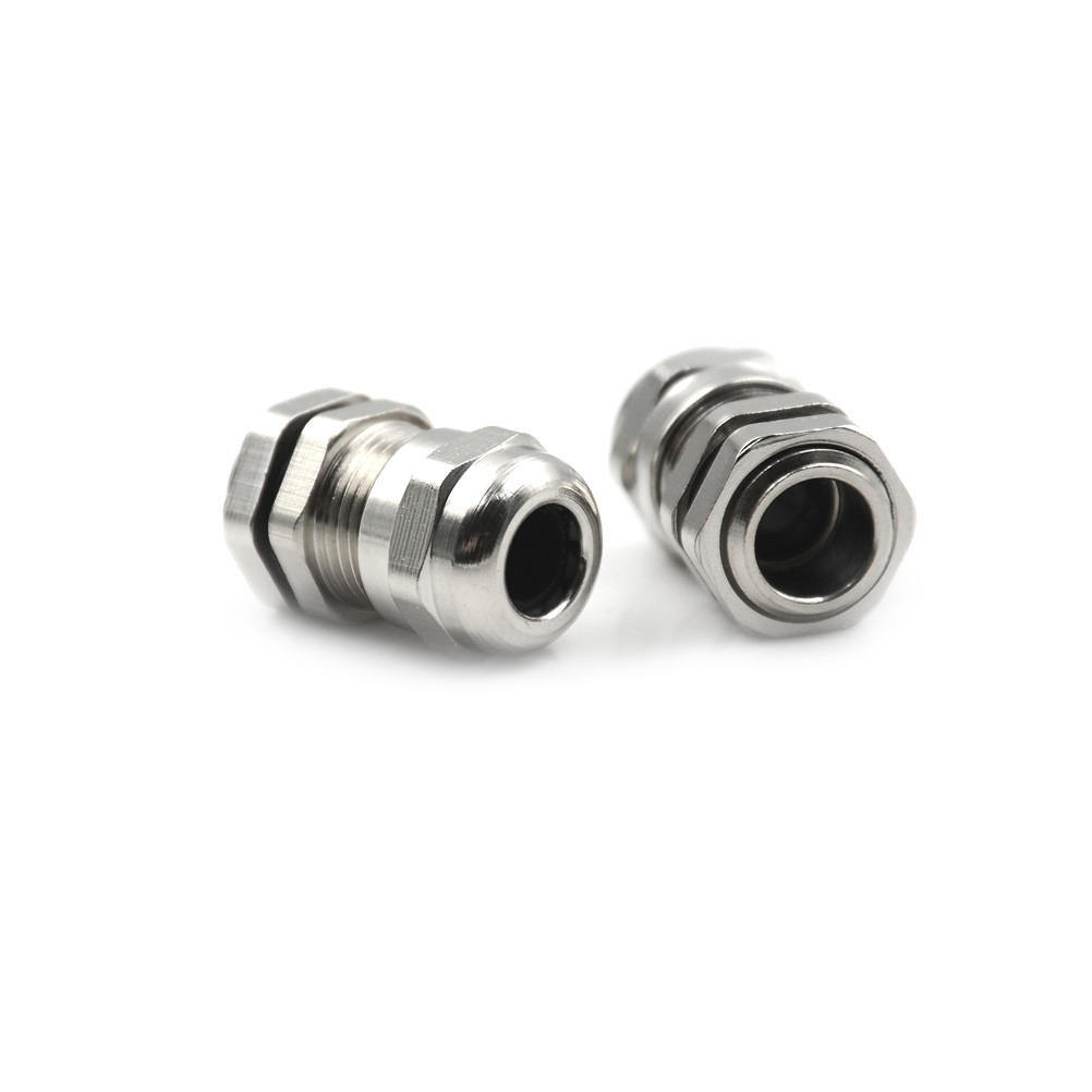 5Pcs/Lot M12 Stainless Steel Metal Waterproof Cable Glands Connector Wire Glands for 3-8mm Cable Wholesale