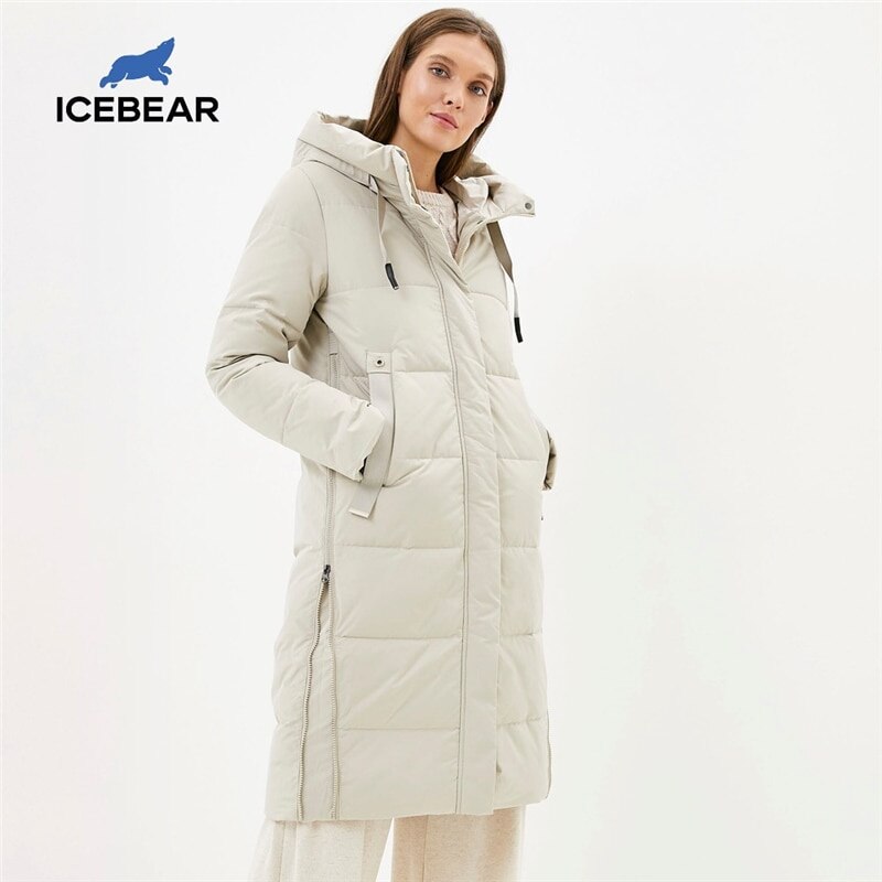 icebear 2020 winter long coat Ladies classic high-quality cotton parka Fashionable ladies winter coat GWD20157I