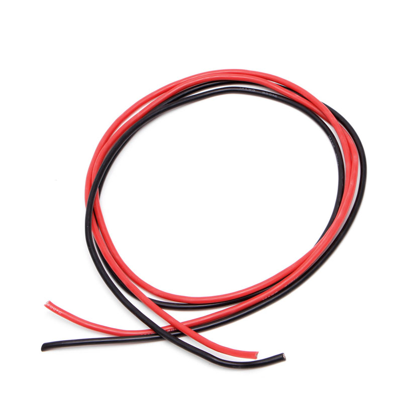 New 12 AWG Gauge Wire Silicone Flexible Stranded Copper Cables For RC Black Red L41D