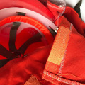 Fire helmet with flame retardant shawl firefighter equipment hard hat work protective helmet red