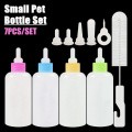 7pc/set Dog Cat Bottle Pet Feeding Water Tools Set Cleaning Brush Replacement Nipples Hole Opener Cat Puppy Kitten Totoro Rabbit