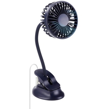 Portable Mini Clip Stroller Fan,3 Speeds Settings,Flexible Bendable Usb Rechargeable Battery Operated Quiet Desk Fan For Home,