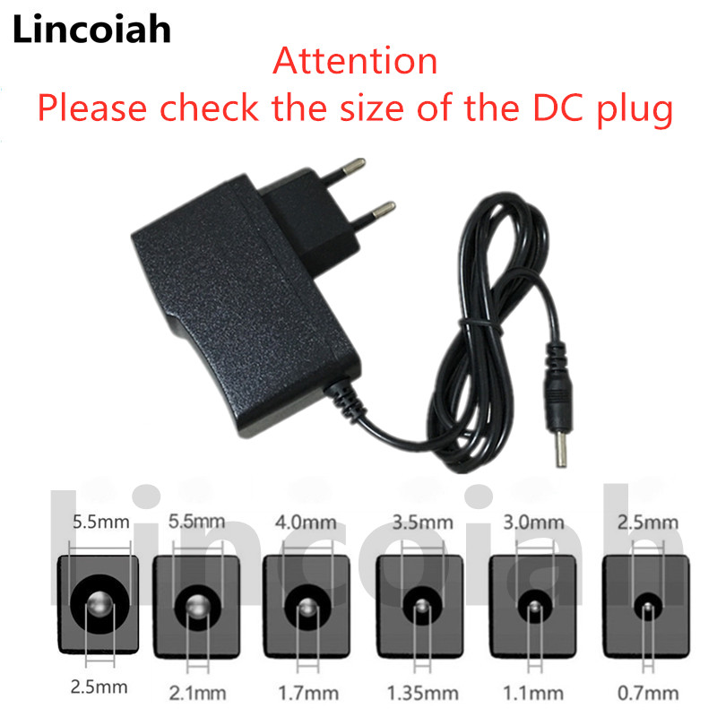 Lincoiah Power Adapter DC 3V 4.5V 5V 6V 7.5V 9V 12V AC100-240V Universal Converter Supply for LED Strip Light CCTV Camera