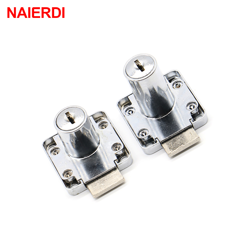 NAIERDI-138 Universal Drawer Cam Lock Zinc Alloy Cabinet Office Cupboard Desk Locks With Iron/Plastic Key For Furniture Hardware