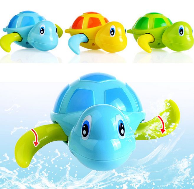 Baby Bath Toy New Born Babies Swim Turtle Wound-up Chain Small Animal Children Classic Toys