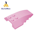 BuildMOC Compatible Assembles Particles 43712 Wedge 6 x 4 For Building Blocks Parts DIY LOGO Educati