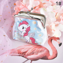 Hot Sale 1PC Cartoon Pattern Women Unicorn Flamingo Coin Purse Cute Lovely Small Bag Clutch Wallet Zero Wallet Fashion Coin Bag