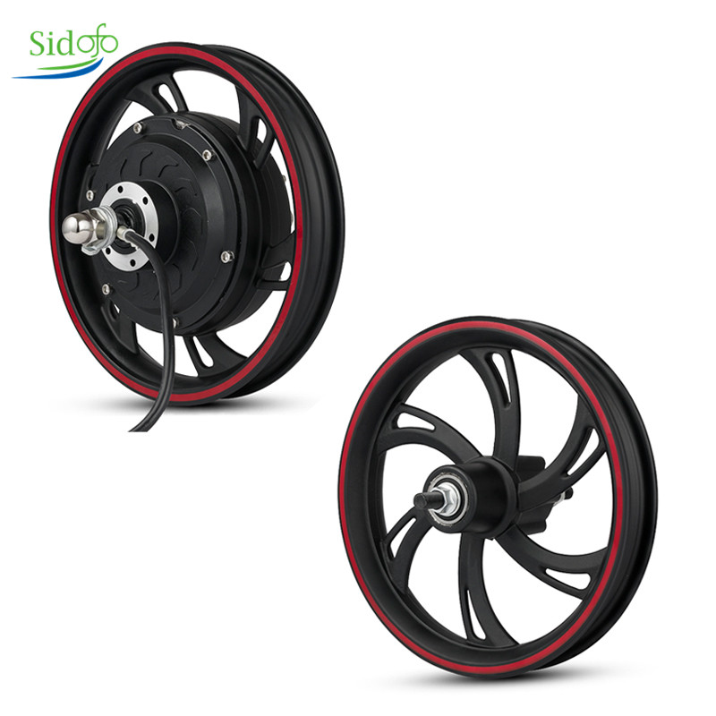 Electric Bikes Brushless Gearless Motor12"48V500W Controller Engine Wheel Rear Bicycle Electric Motor Kit Front Wheel Motorcycle