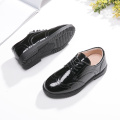 Kids Shoes For Boys Genuine Leather Shoes For Kids Wedding School Show Dress Flats Light Classic Black Children Loafer Moccasins