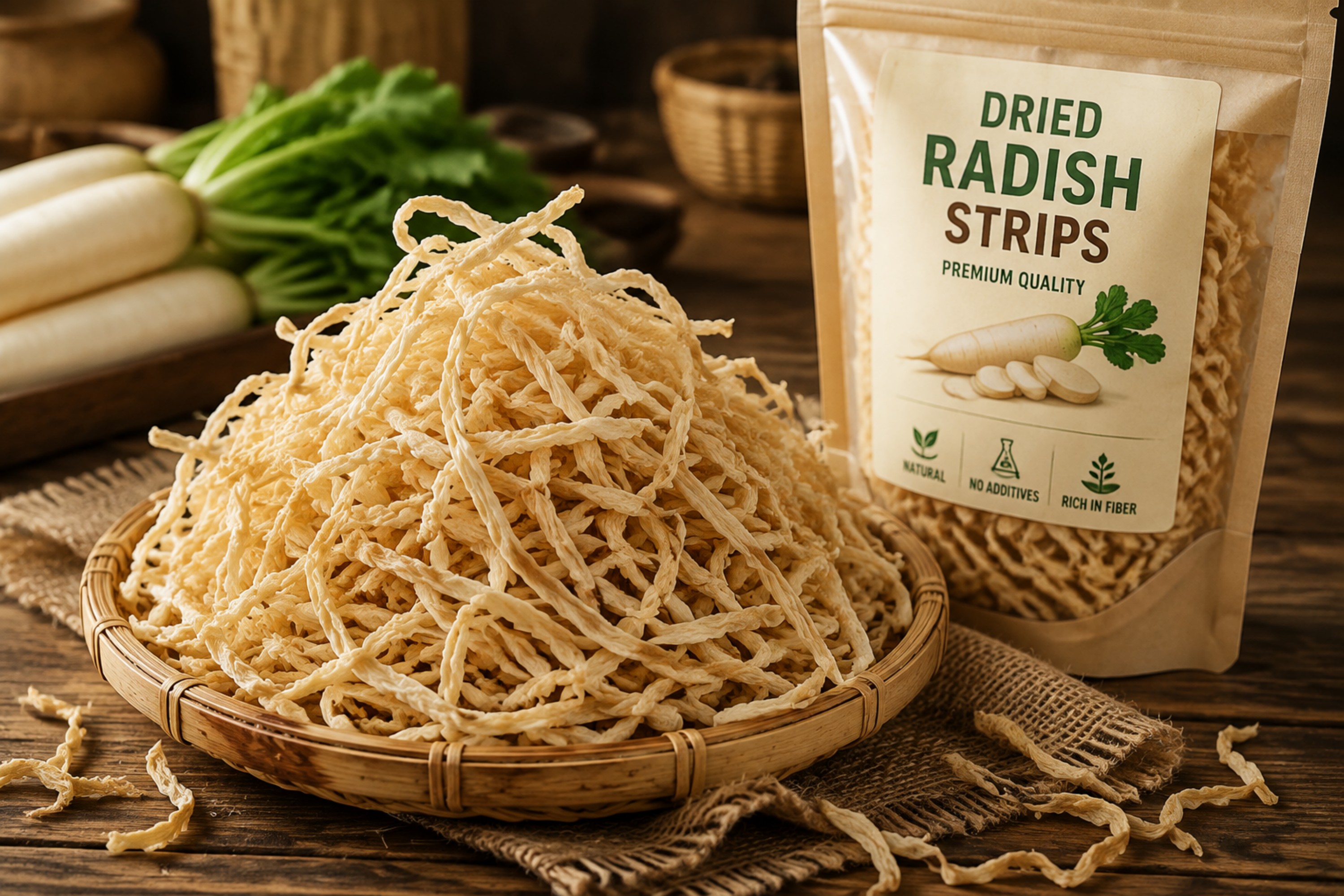 Dried Radish Strips Foods4