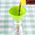 Portable Food grade Silicone Funnel Kitchen Home Wine Drain Oil Liquid Diversion Funnel Tools Learning laboratory supplies