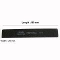 50Pcs/lot Thick Black Straight Wide Nail File Double Side 100/180 Sandpaper Washable Nail Art File Buffer Manicure Pedicure Tool