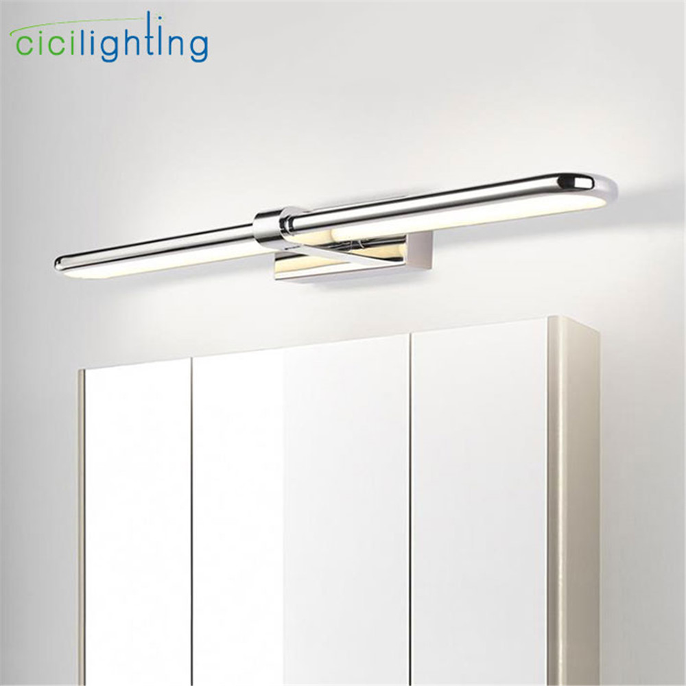 Modern Hollow Out LED Bathroom Vanity Lights Metal Make-up Mirror Light Wall Sconces L40cm L50cm L60cm Cabinet Vanity Lighting