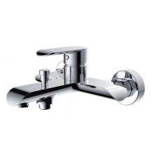 Exposed Bathroom Whower Tub Faucet In Chrome