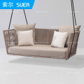 K-STAR New PE Rattan Hanging Chair Swing Indoor Outdoor Adult Rocking Chair Sofa Nordic Balcony Swing Weaving Dropshipping