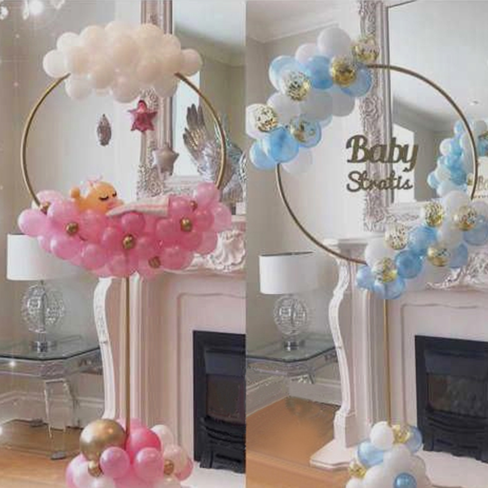 169cm Round Circle Ballon Stand Balloons Hoop Holder Colmn Weddng Backdrop Balons Farme Birthday Party Baby Shower Decoration