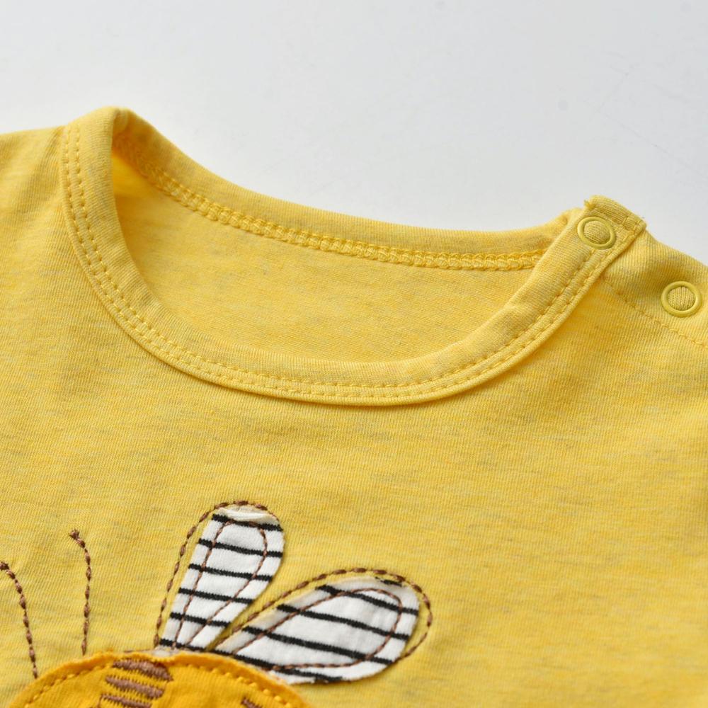2Pcs Newborn Baby Girl Clothes Outfits Set Cotton Long sleeve Bee Pattern Tops+Casual Stripe Pants Infant Clothing Suit