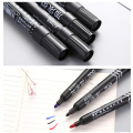 Black/Red/Blue Mark Oily Pen Permanent Note Pen Multifunction Marker Waterproof Pen Office School Supplies Large Capacity Pen