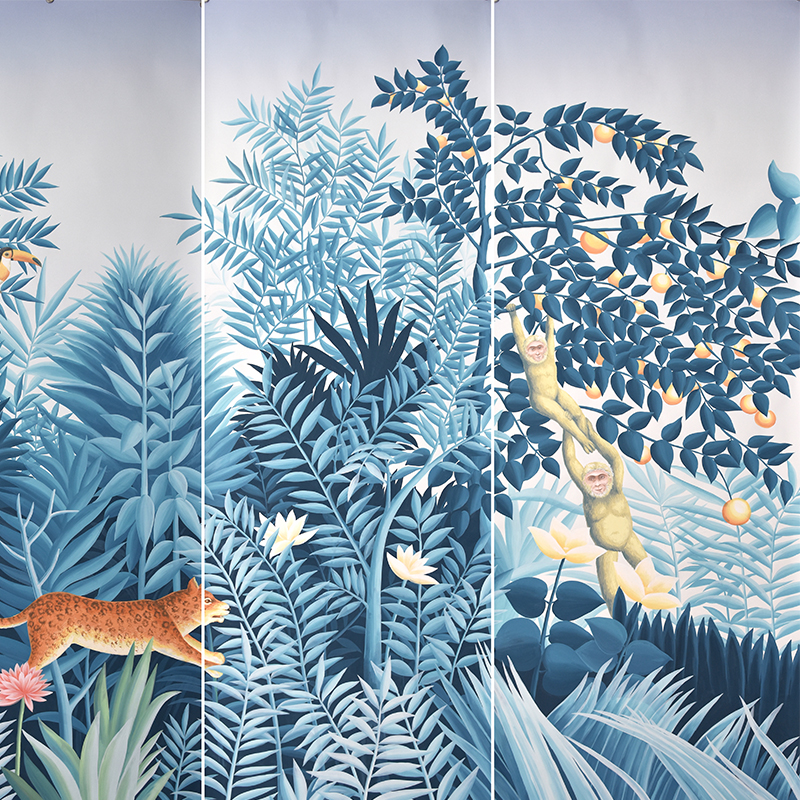 light-gray-western-hand-painted-wallpaper4
