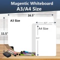 A3 A4 Size Dry Erase Magnetic Whiteboard for Fridge Refrigerator White Board Magnetic Markers Eraser Draw Board Menu To Do List