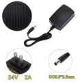 5.5mm x 2.5mm Universal Switch Power Supply 100-240V AC to DC 24V Converter Power Adapter 2A Charger EU AU US UK Plug