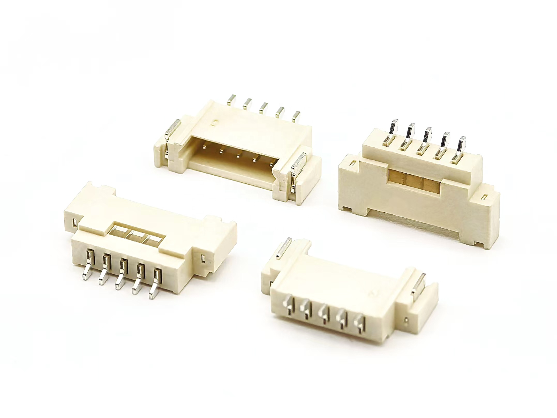 1.25mm Pitch Wafer Right Angle SMT Pin header Connector 5P