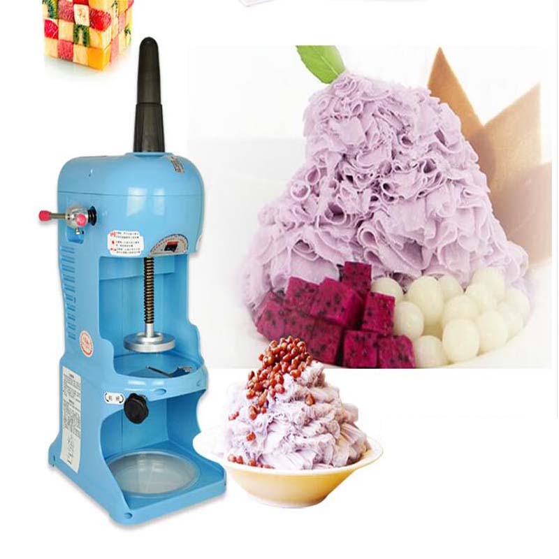 Commercial Automatic Electric Sand Ice Machine Block Planer Ice Crusher Shaver 90kg/h Snowflake Ice Maker